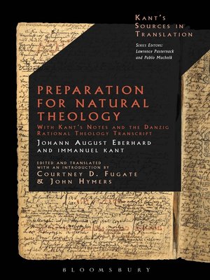 cover image of Preparation for Natural Theology